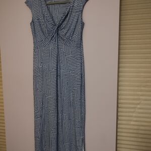 Chico's Elegant  Patterned Maxi Dress